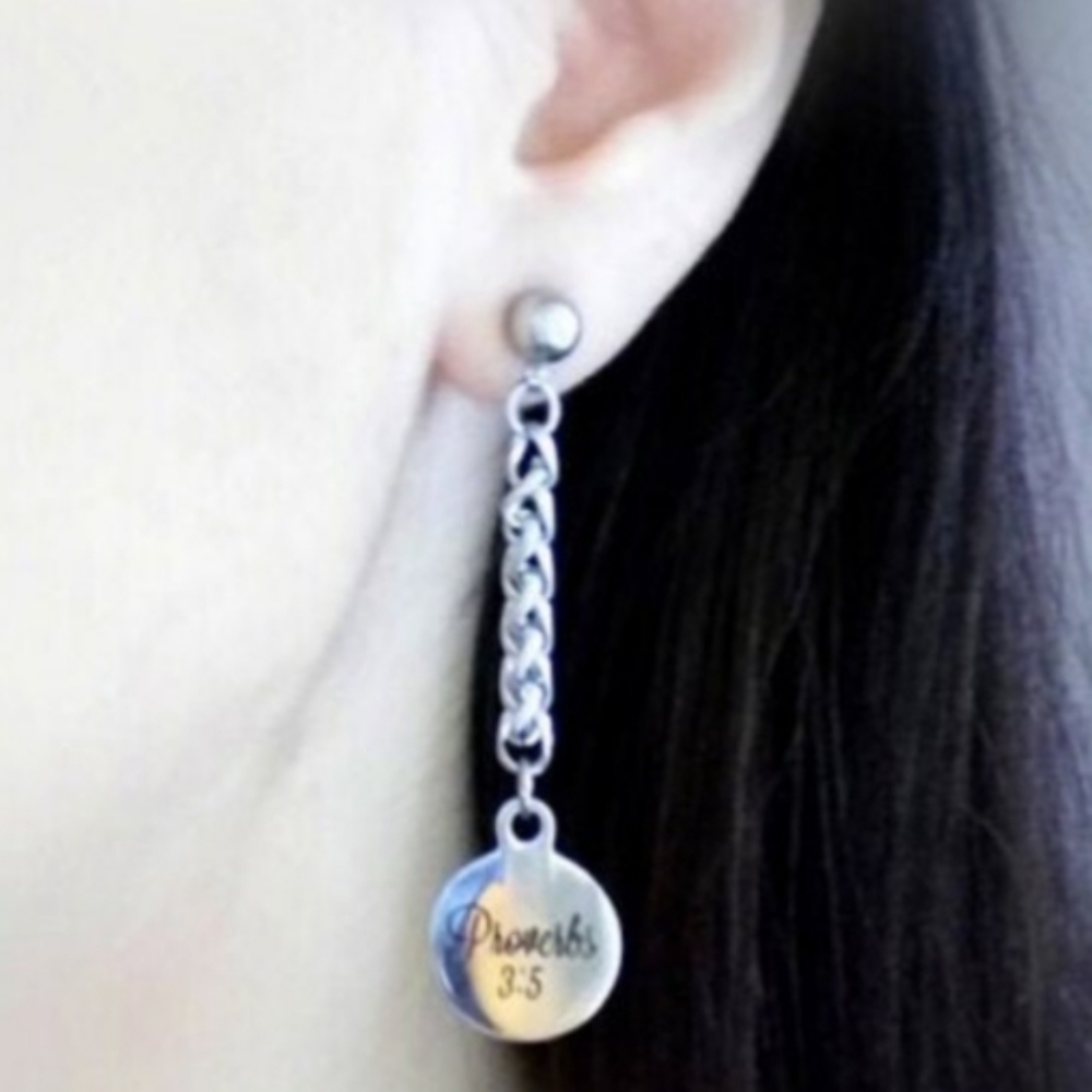 Christian Bible Verse Scripture Earrings